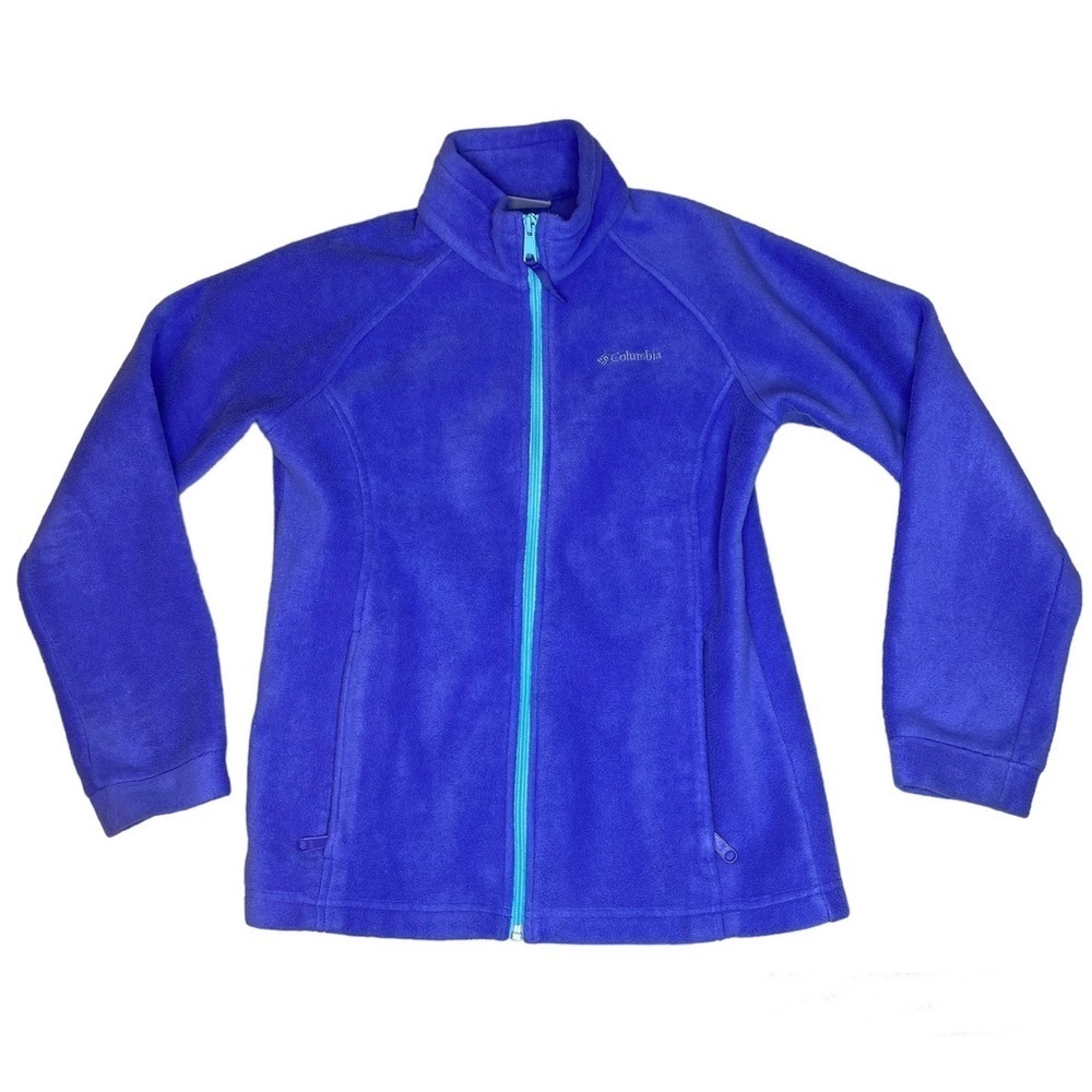 Columbia Fleece Girls Jacket Purple Size Large